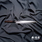 青尼柳刃刀，玫瑰木八角柄