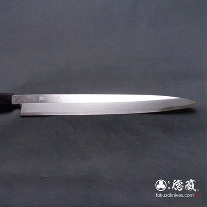 青二　柳刃包丁　紫檀八角柄
