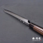 青尼柳刃刀，玫瑰木八角柄