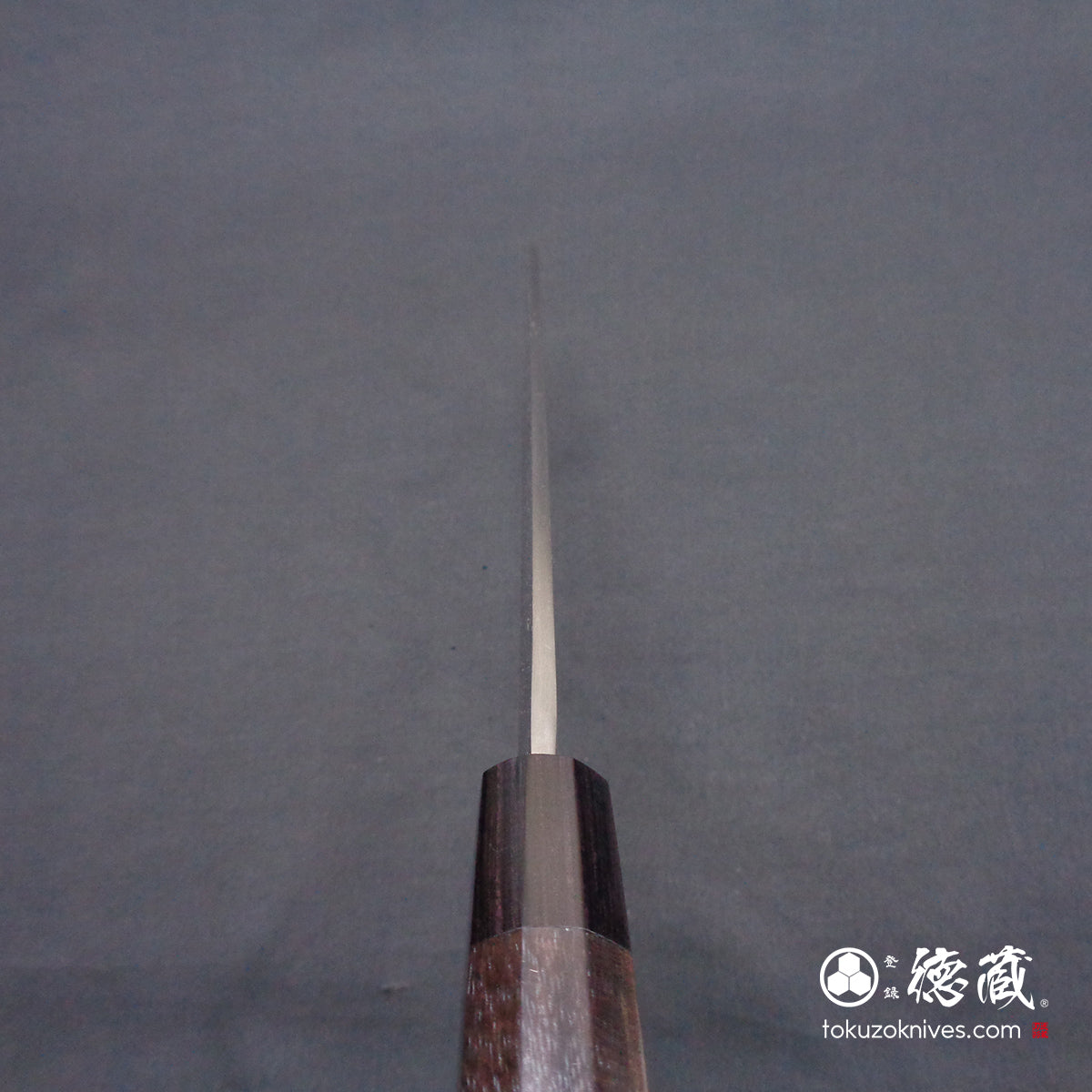 青二　柳刃包丁　紫檀八角柄