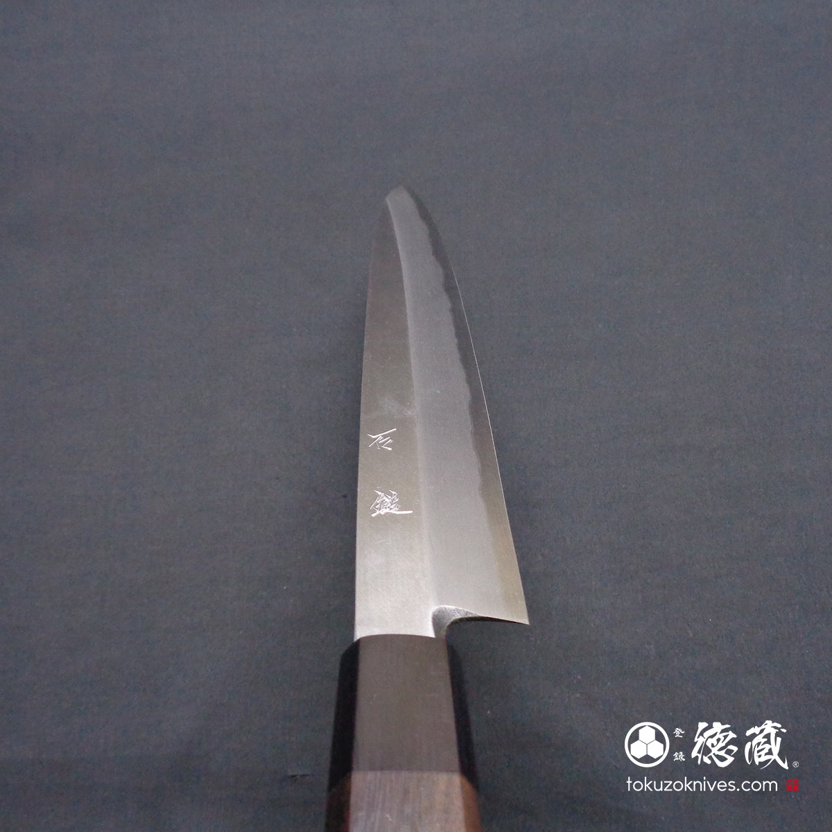 青二　柳刃包丁　紫檀八角柄