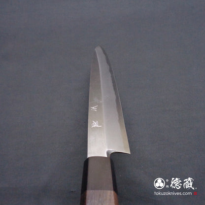 青二　柳刃包丁　紫檀八角柄