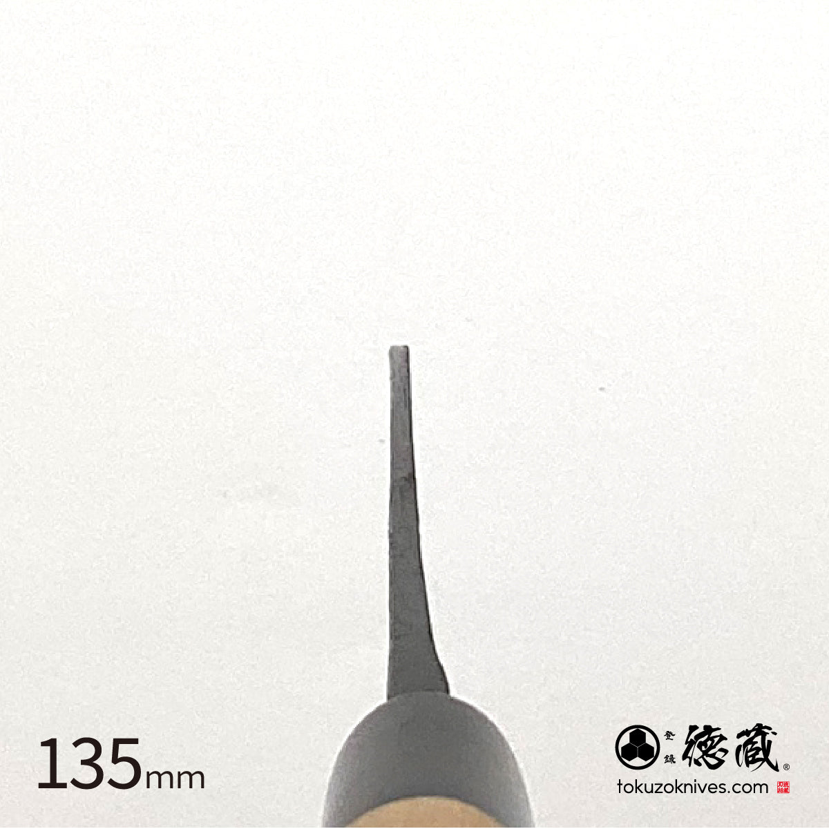 Tokuzo Shirogami White Steel Kuro-uchi Finish Petty Knife - Cherry Blossom Handle