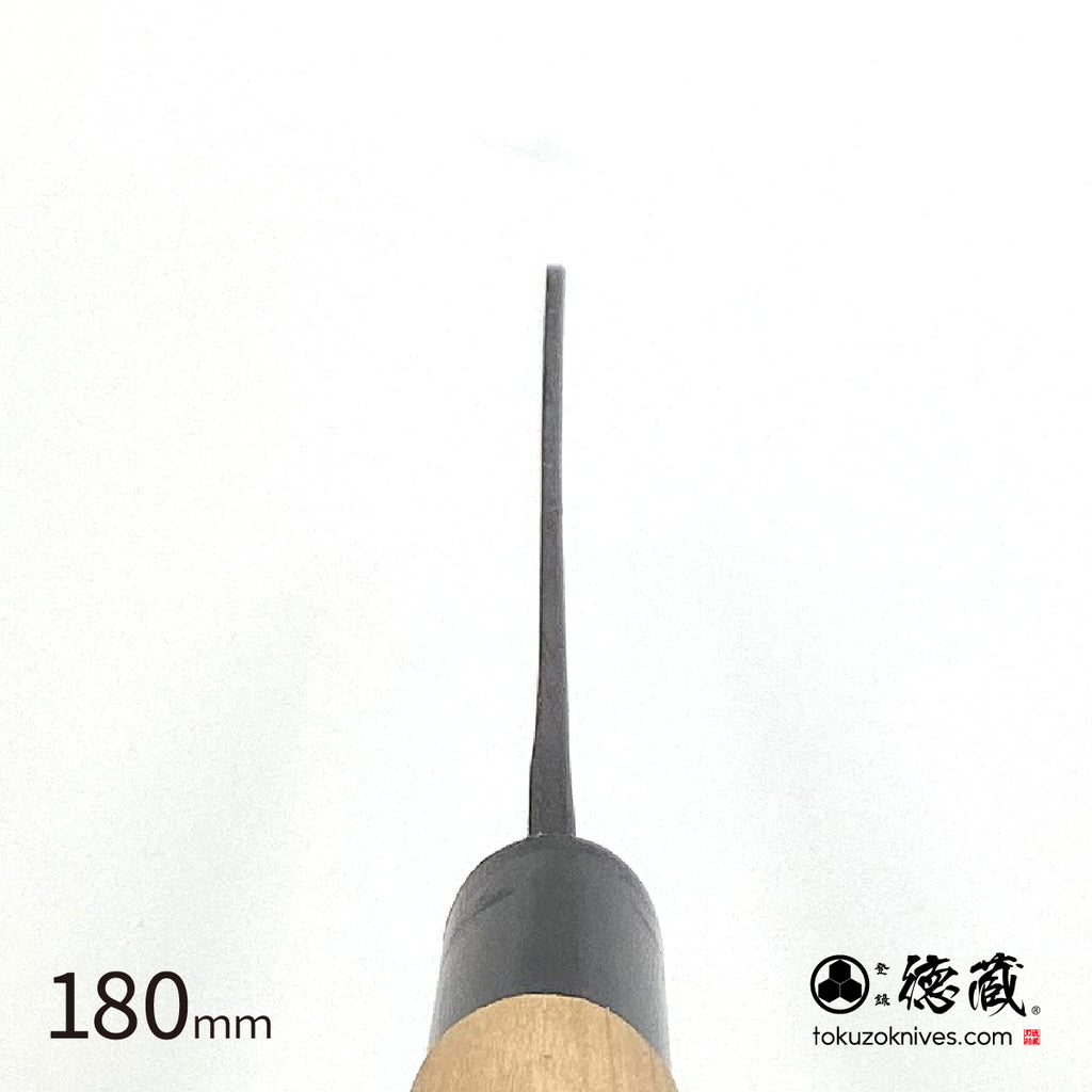 德藏 白钢 黑打 文化菜刀 樱花木柄