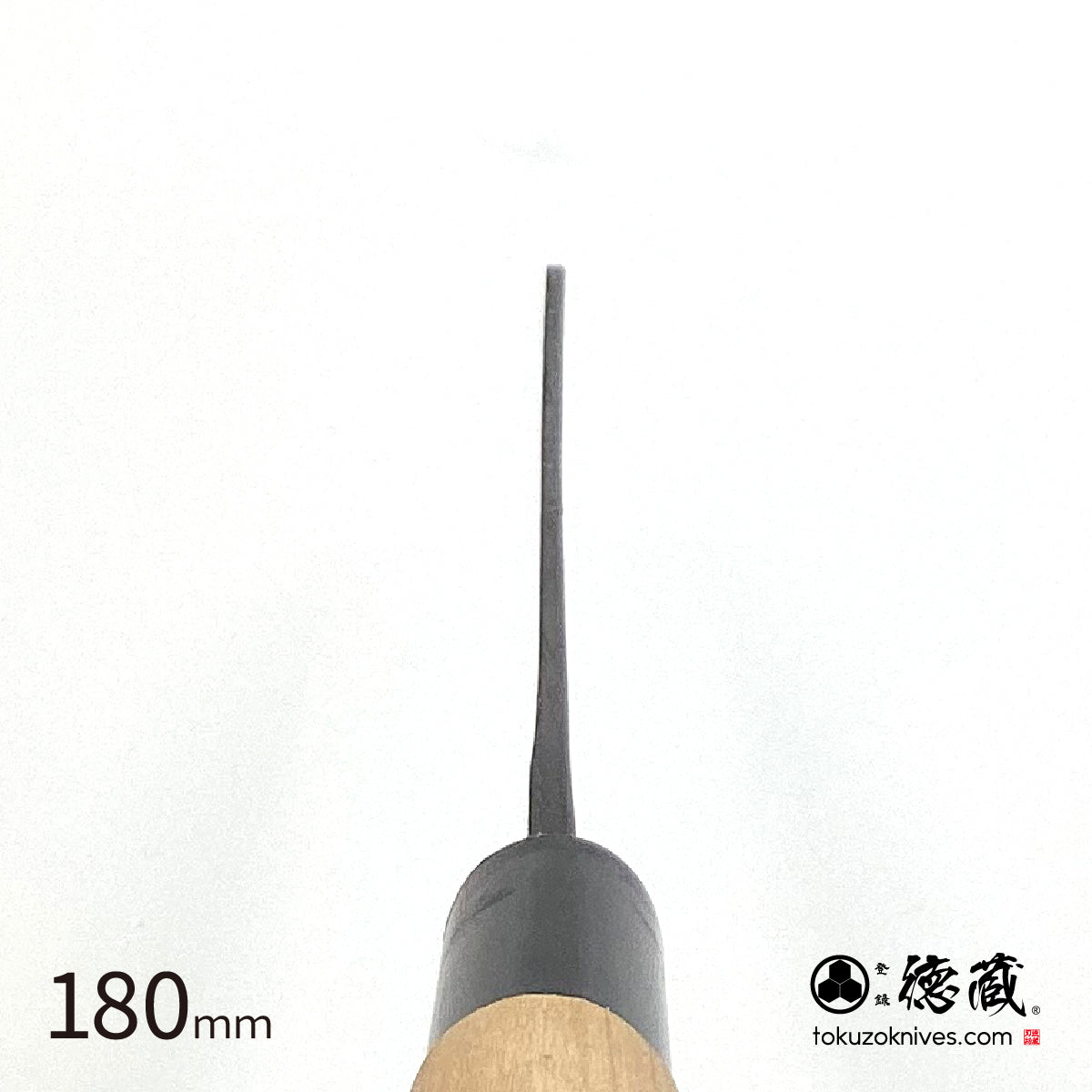 德藏 白钢 黑打 文化菜刀 樱花木柄