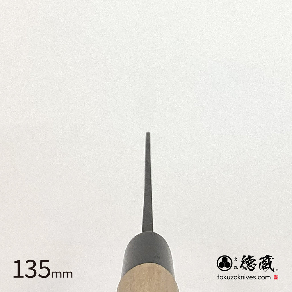 德藏 白二钢 黑打工艺 三德刀 樱花木柄