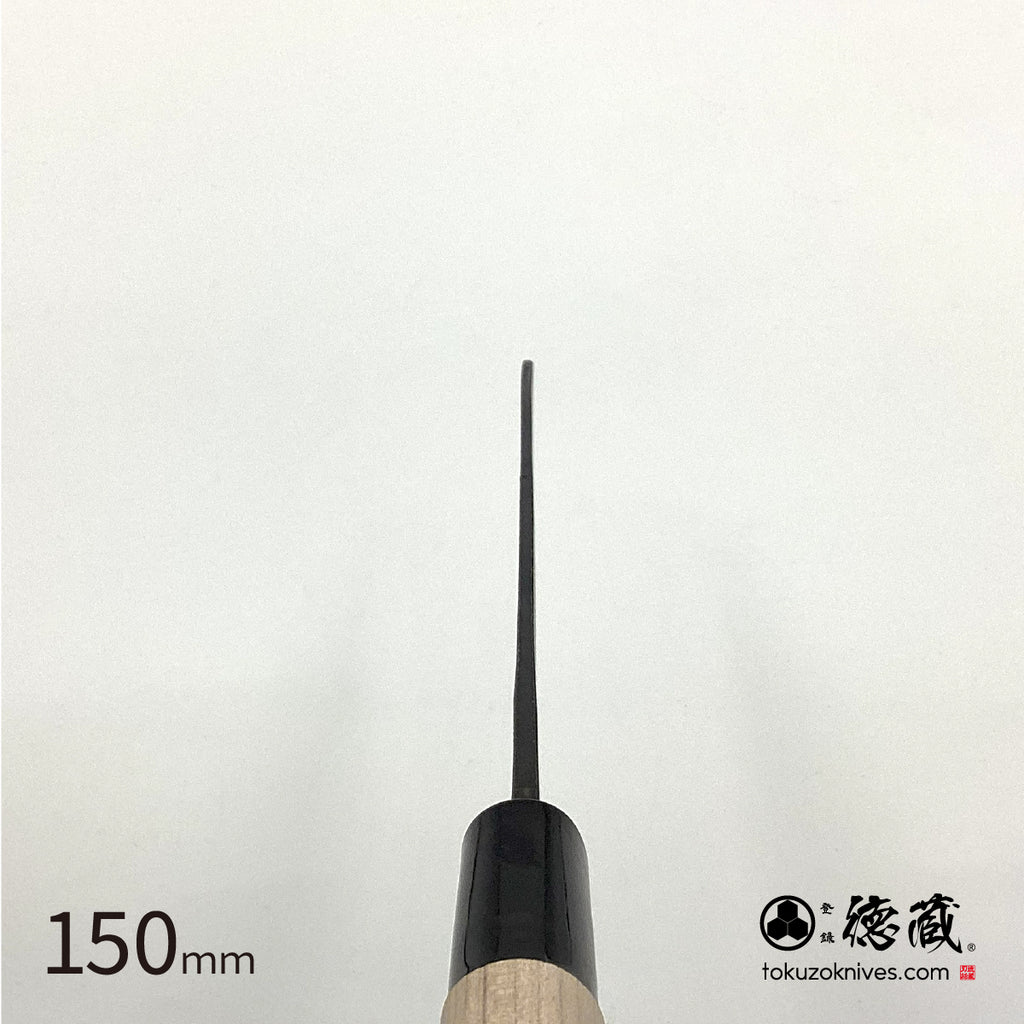 德藏 白二钢 黑打工艺 三德刀 樱花木柄