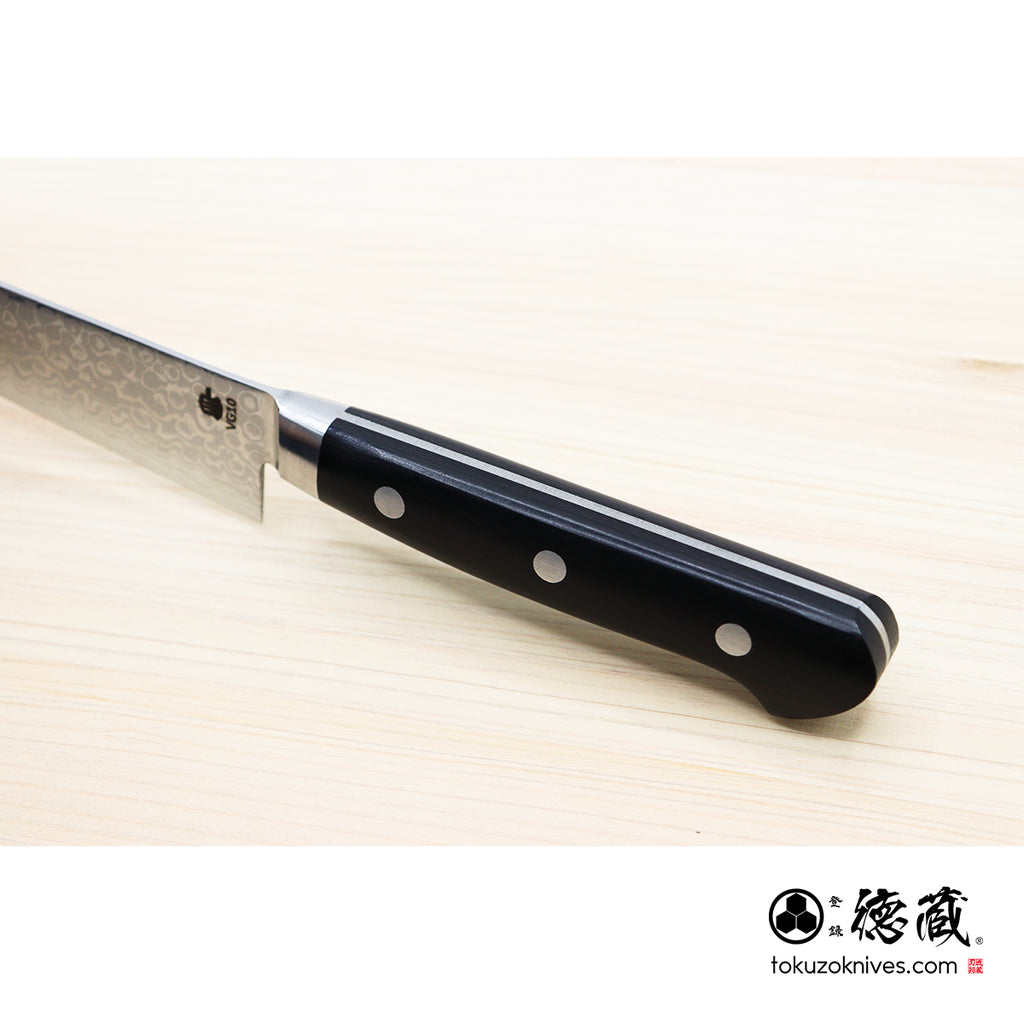 VG10 大马士革小刀 黑色手柄