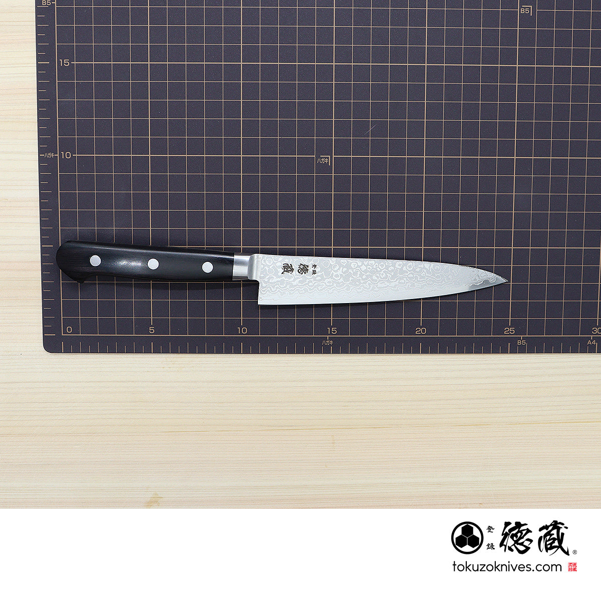 VG10 大马士革小刀 黑色手柄
