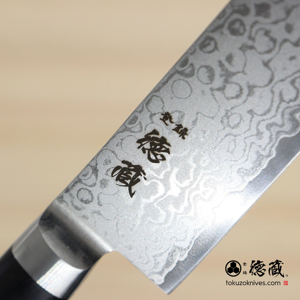 VG10 大马士革小刀 黑色手柄