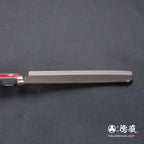 蓝色S Nakiri刀红黑手柄