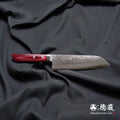 VG10 三德刀，层压木，红色