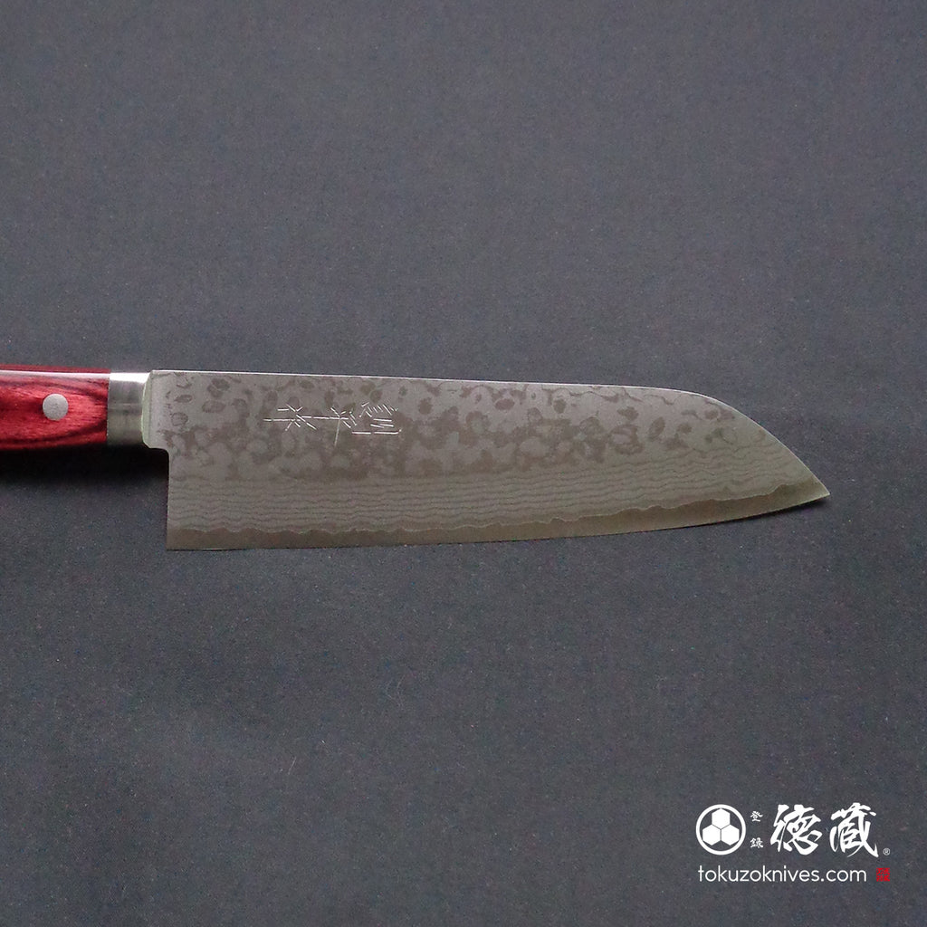 VG10 三德刀，层压木，红色