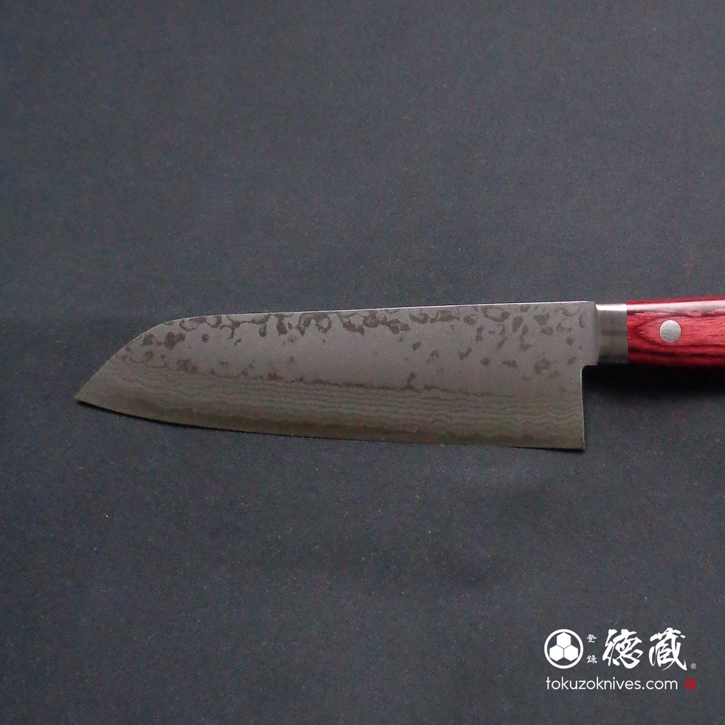 VG10 三德刀，层压木，红色