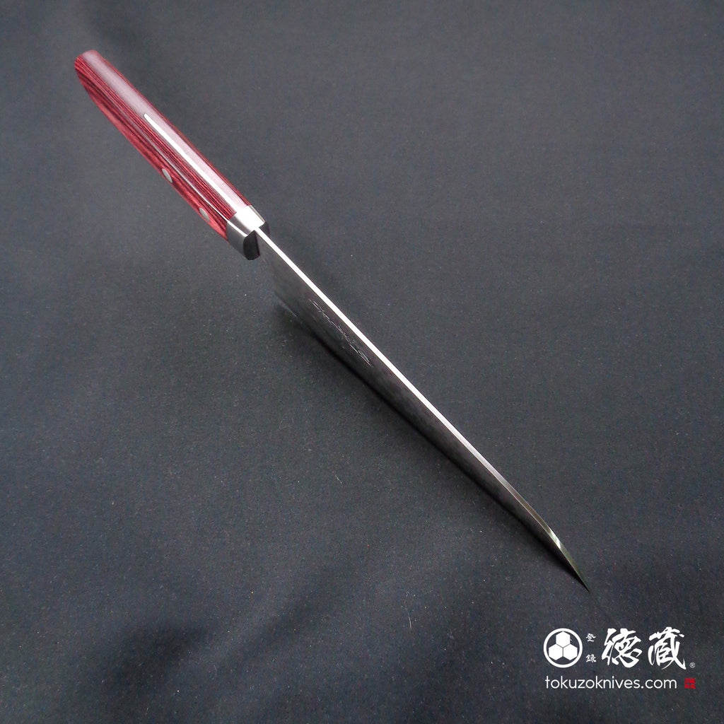 VG10 三德刀，层压木，红色