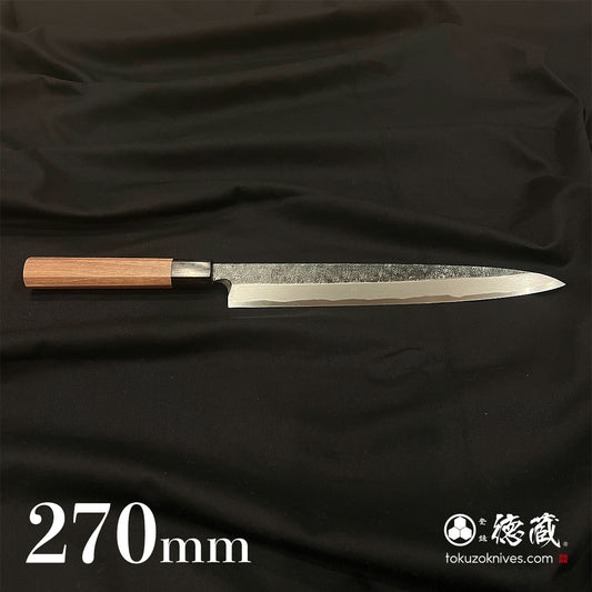 青二 柳刃包丁 胡桃八角柄