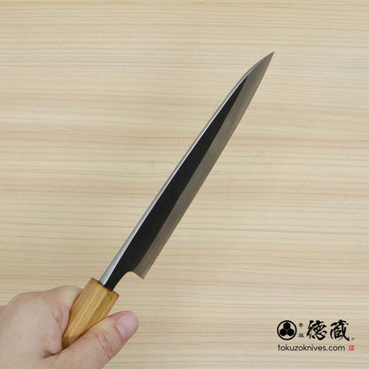 白二 黒打仕上げ ペティナイフ サクラ八角柄