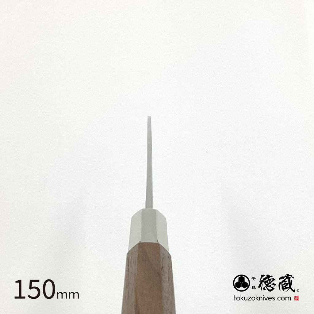 Ginsan (Stainless Silver Steel No. 3）　Petty / Paring Knife　Walnut Octagonal Tensoge Handle