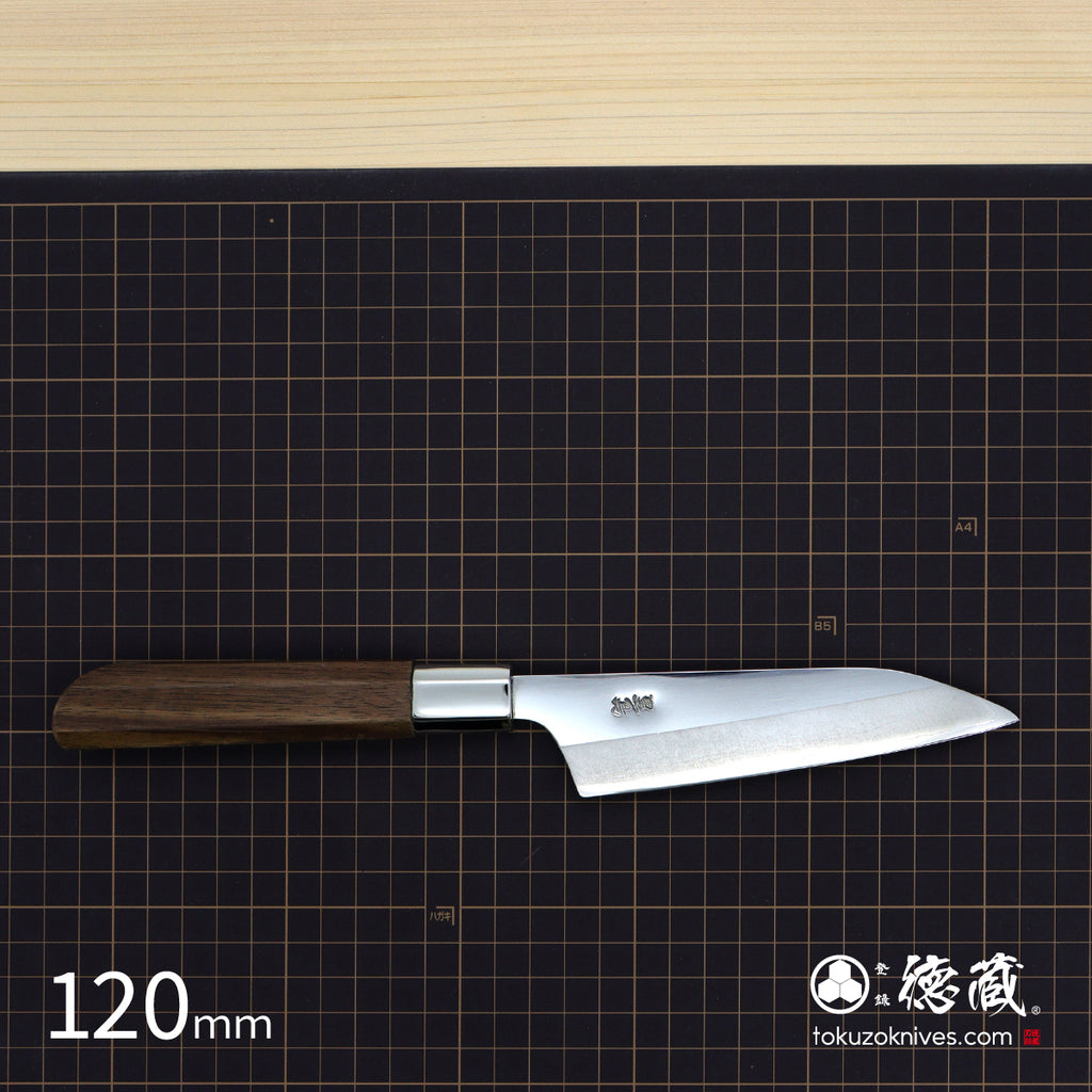 銀三 单刃柳刃刀 稳定木（白环）八角手柄