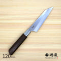 Gin San Mirror Finish Petty"Kengata" / Paring Knife Walnut Octagonal Tensoge Handle