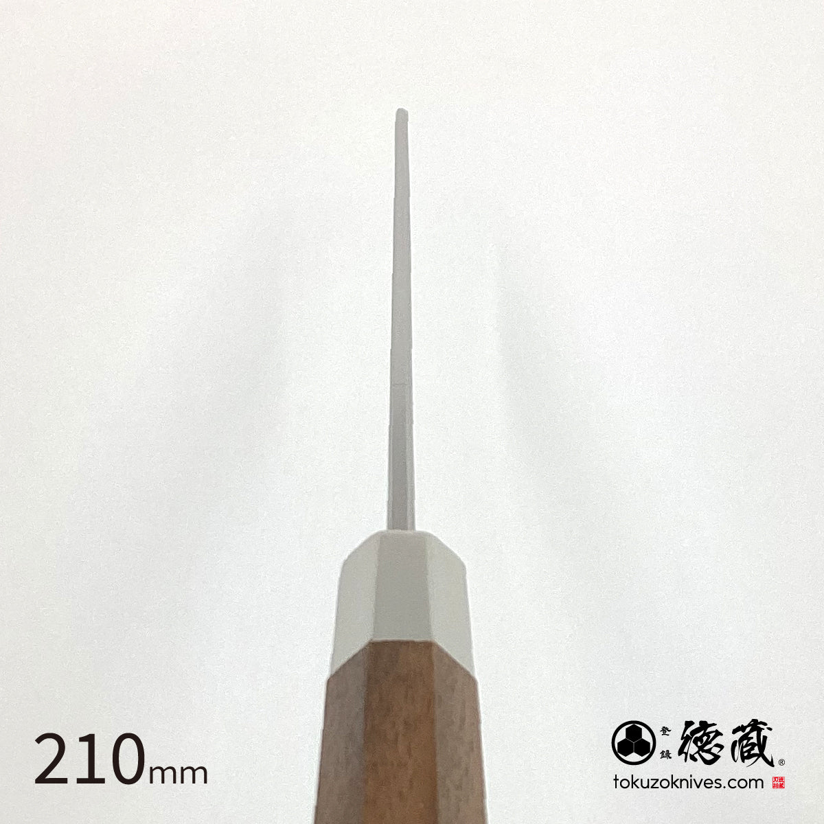 Gin San Mirror Finish Katsuo Knife Walnut Octagonal Tensoge Handle