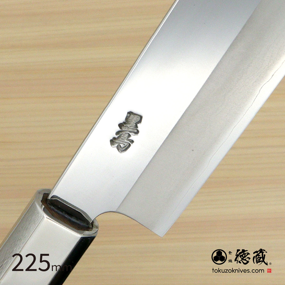 Gin San Mirror Finish Katsuo Knife Walnut Octagonal Tensoge Handle