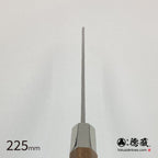 Gin San Mirror Finish Katsuo Knife Walnut Octagonal Tensoge Handle