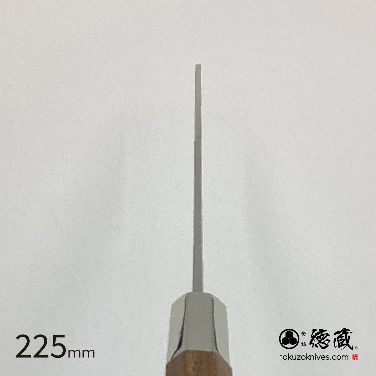 Gin San Mirror Finish Katsuo Knife Walnut Octagonal Tensoge Handle