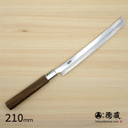 Gin San Mirror Finish Takohiki-Knife (Knife for cutting octopus) Walnut Octagonal Tensoge Handle