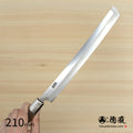 Gin San Mirror Finish Takohiki-Knife (Knife for cutting octopus) Walnut Octagonal Tensoge Handle