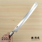Gin San Mirror Finish Takohiki-Knife (Knife for cutting octopus) Walnut Octagonal Tensoge Handle