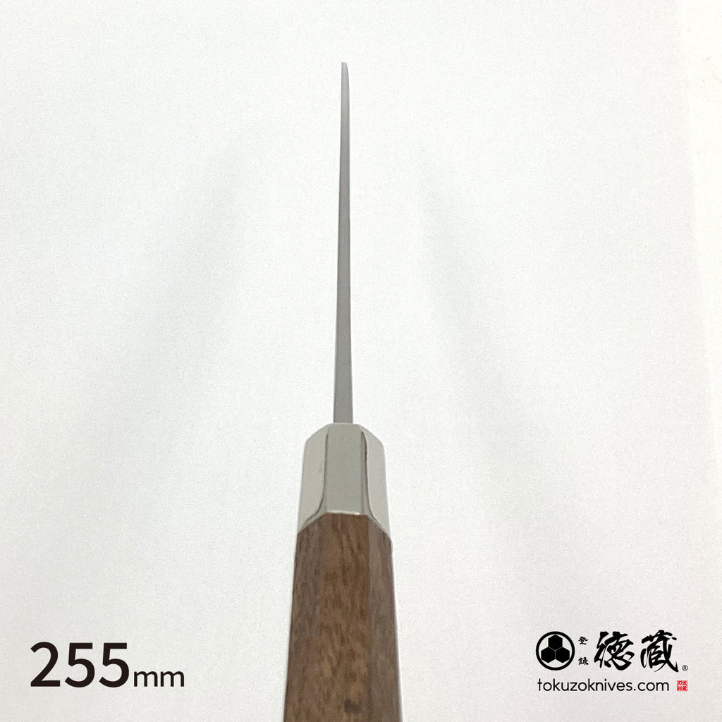 銀三 鏡面仕上げ 筋引 胡桃八角
