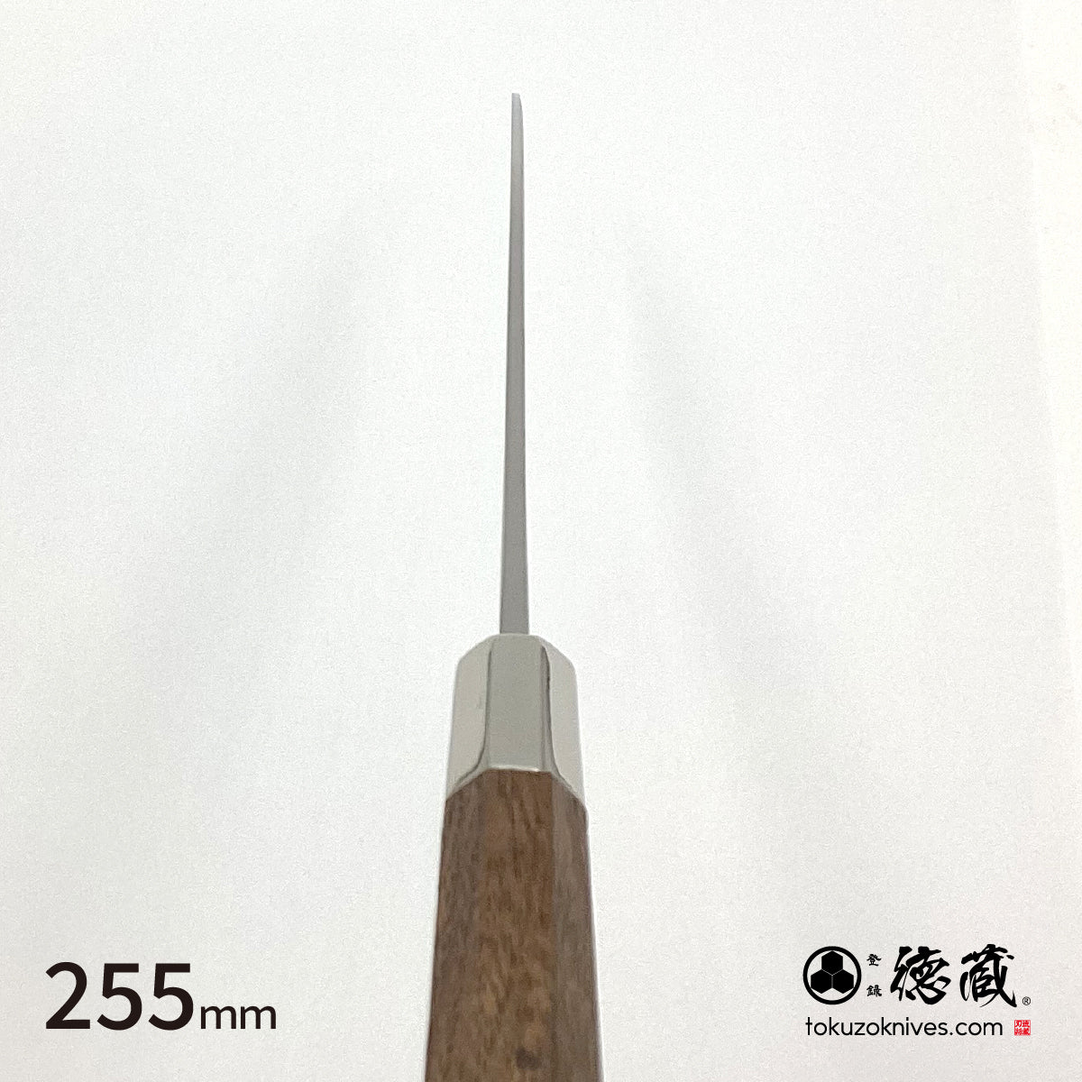 銀三 鏡面仕上げ 筋引 胡桃八角