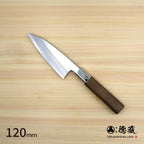 Gin San Mirror Finish medium-thick petty Walnut Octagonal Tensoge Handle
