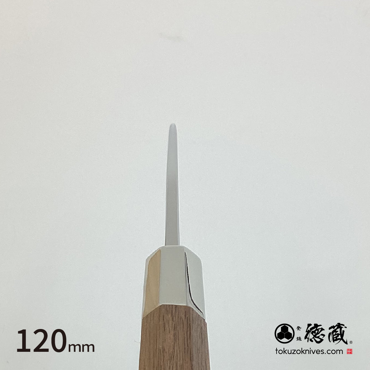 Gin San Mirror Finish medium-thick petty Walnut Octagonal Tensoge Handle