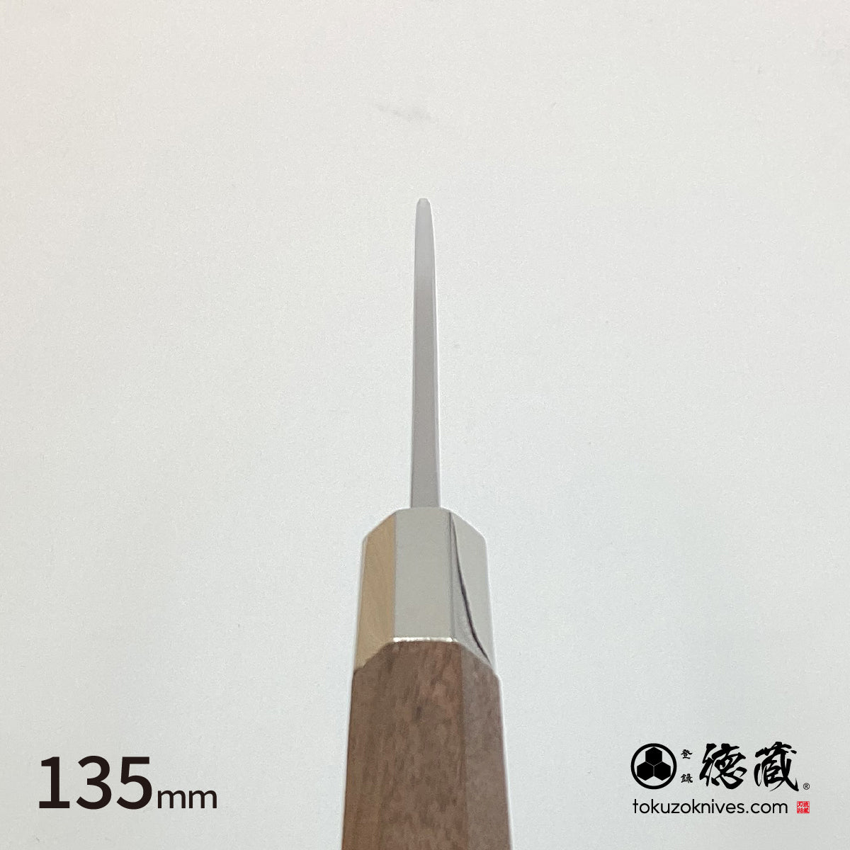 Gin San Mirror Finish medium-thick petty Walnut Octagonal Tensoge Handle