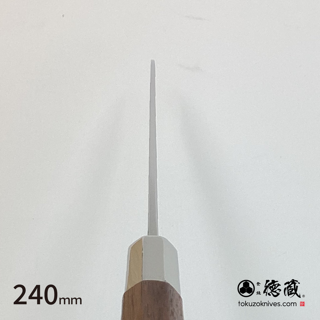 银三 镜面 柳刃 胡桃木八角柄