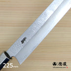 银三 镜面 柳刃 胡桃木八角柄