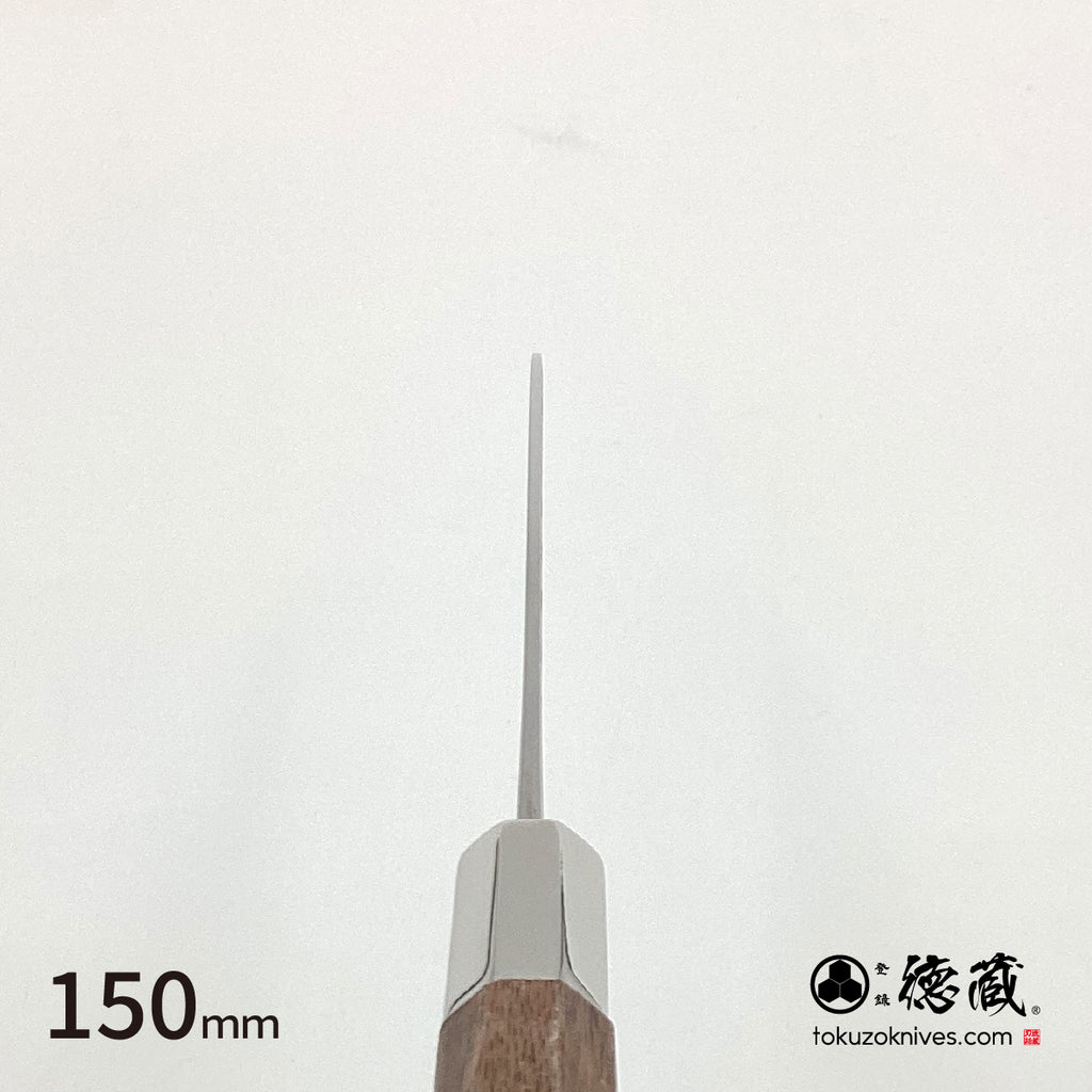 银三 小刀 和式图案 胡桃木八角柄