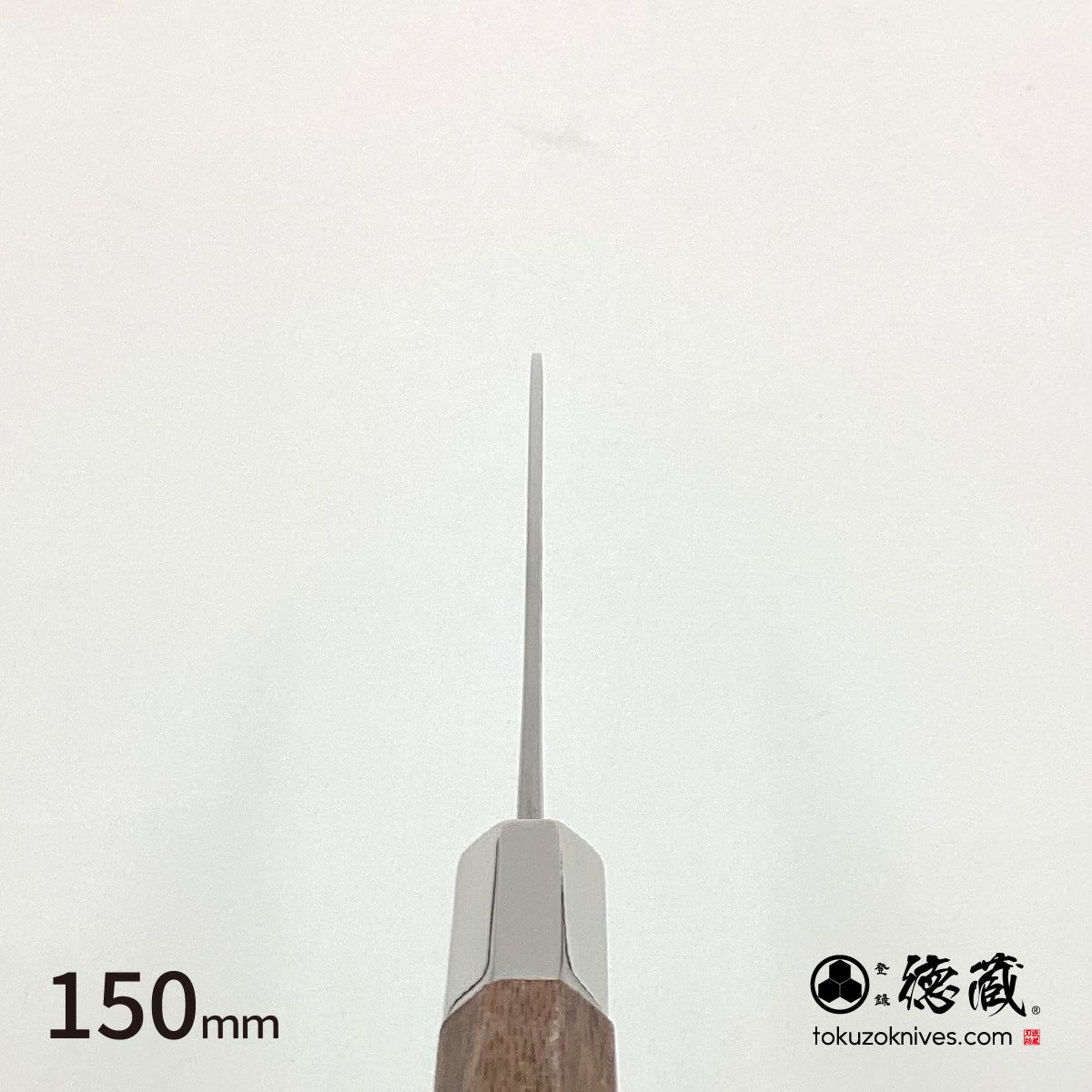 银三 小刀 和式图案 胡桃木八角柄