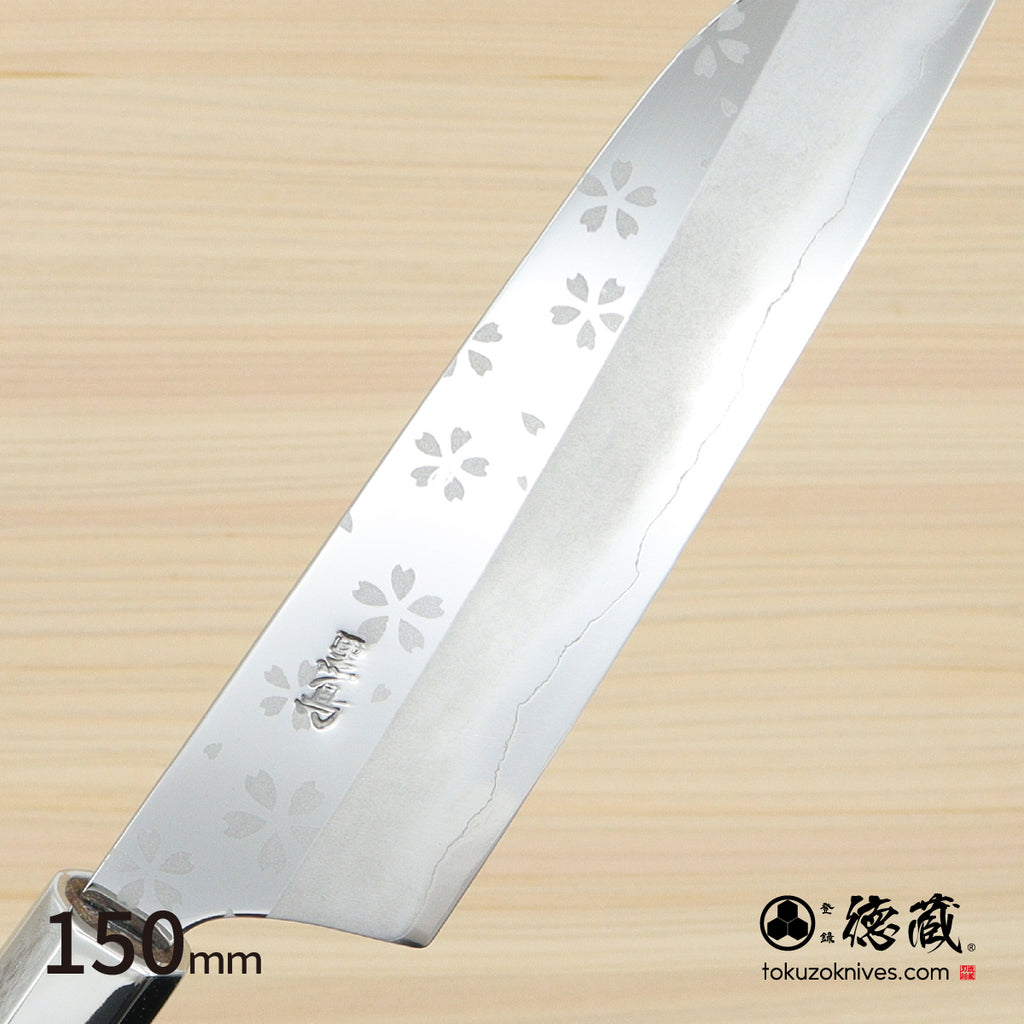 银三 小刀 和式图案 胡桃木八角柄