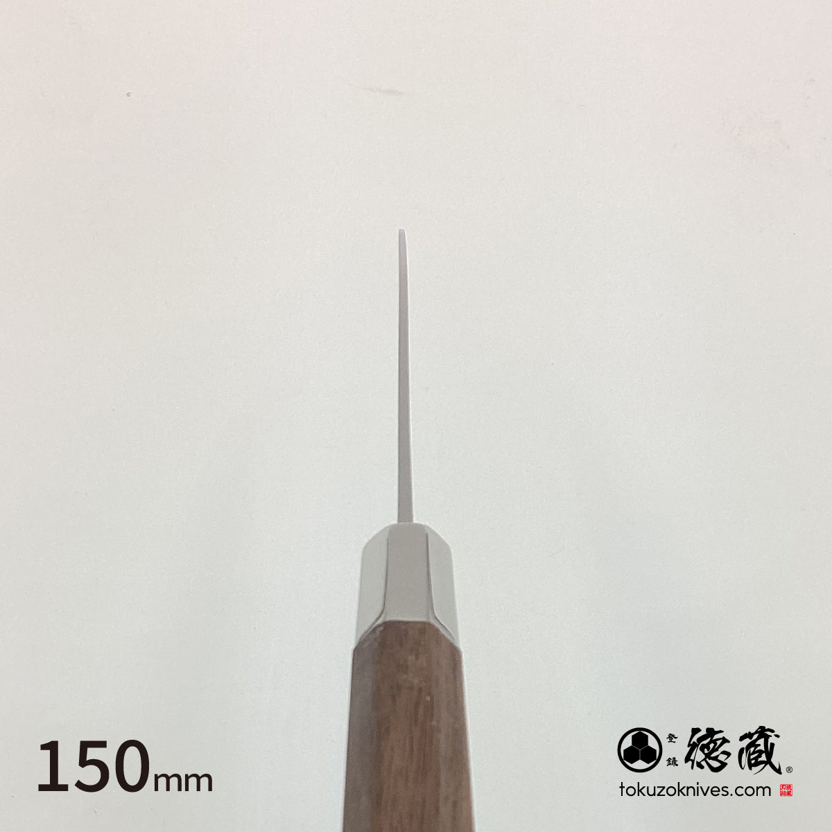 银三 小刀 和式图案 胡桃木八角柄