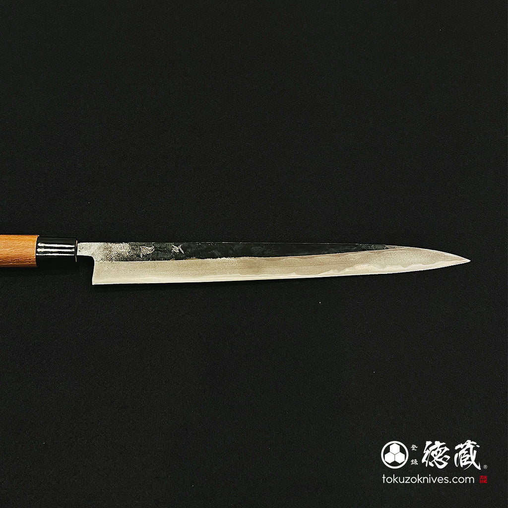 Aoni 黑色饰面 Sujihiki 刀胡桃木手柄