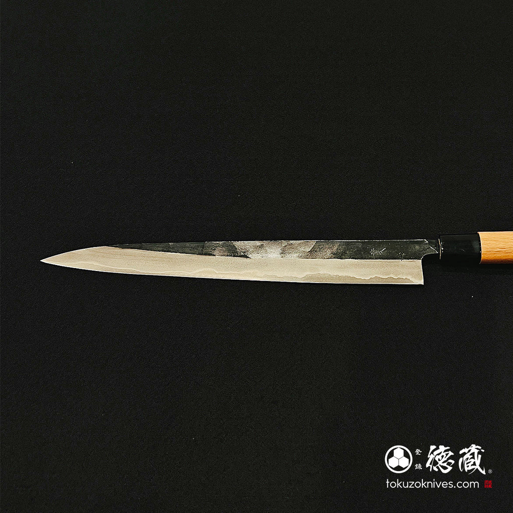 Aoni 黑色饰面 Sujihiki 刀胡桃木手柄