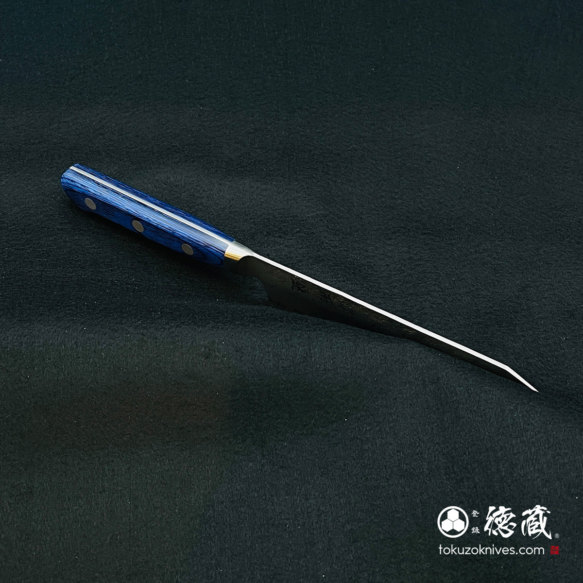 Aoni Petty Knife Blue Handle