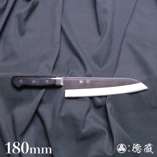 Ａ８　三徳包丁　黒ハンドル