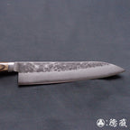 Silver-3  matt finish  Gyutou knife  dark brown handle