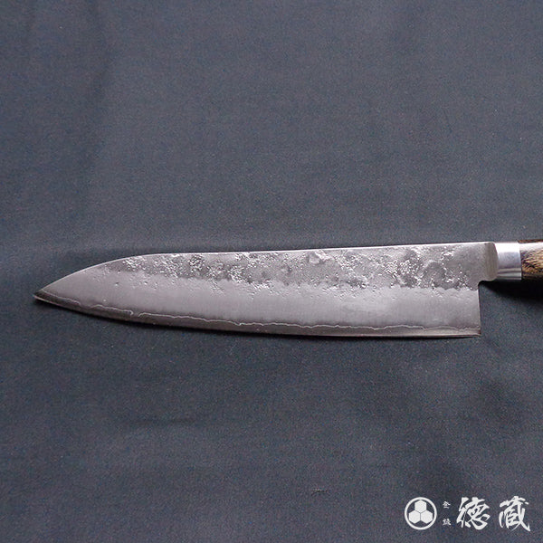 Silver-3  matt finish  Gyutou knife  dark brown handle