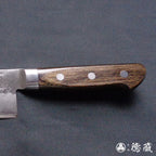 Silver-3  matt finish  Gyutou knife  dark brown handle