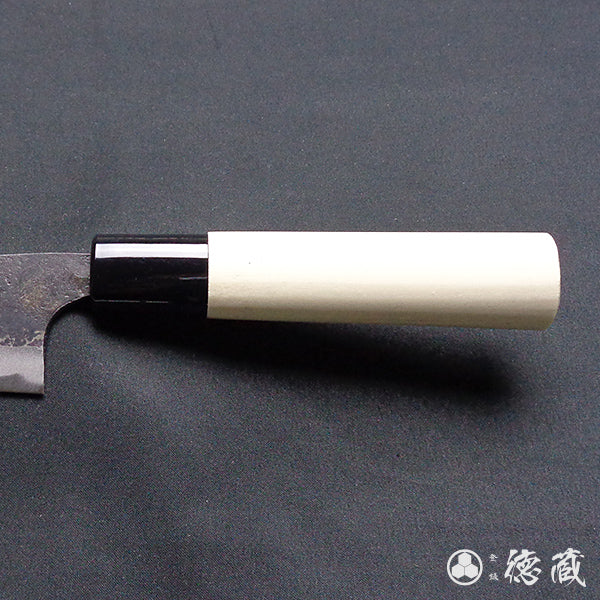 白二 淬火留黑加工 小包丁 朴木手柄